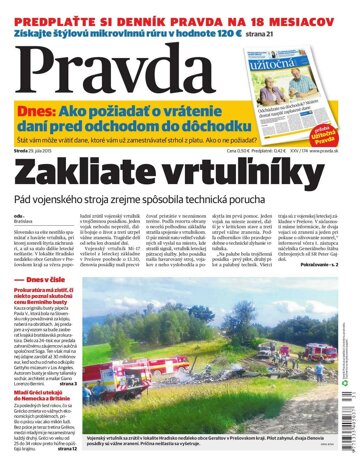Obálka e-magazínu Pravda 29. 7. 2015