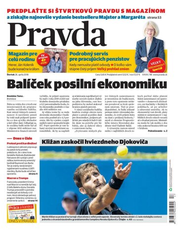 Obálka e-magazínu Pravda 26.4.2018