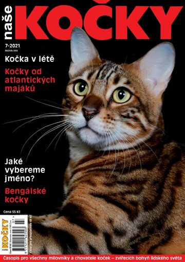 Obálka e-magazínu Naše kočky 7/2021