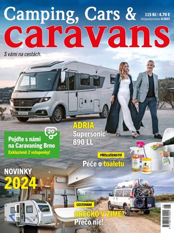 Obálka e-magazínu Camping, Cars & Caravans 6/2023