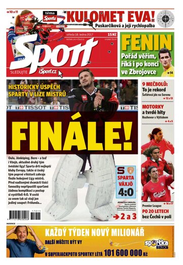 Obálka e-magazínu Sport 18.1.2017