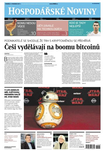 Obálka e-magazínu Hospodářské noviny 238 - 11.12.2017