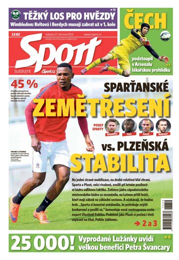 Obálka e-magazínu Sport 27.6.2015