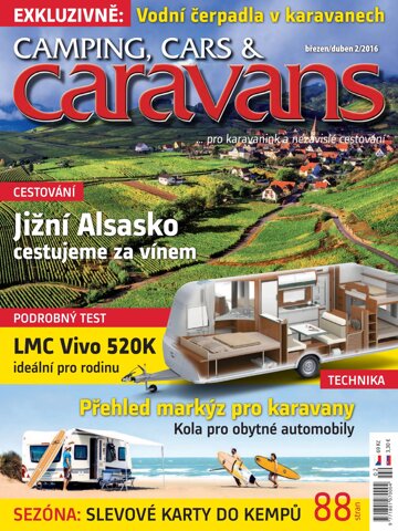 Obálka e-magazínu Camping, Cars & Caravans 2/2016