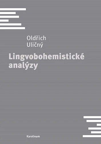 Obálka knihy Lingvobohemistické analýzy