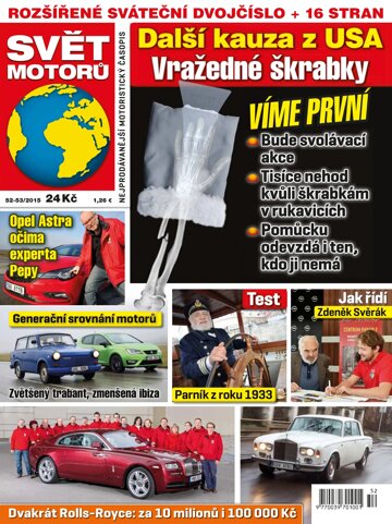Obálka e-magazínu Svět motorů 21.12.2015