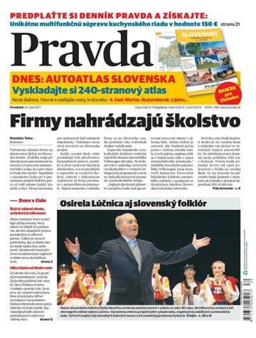 Obálka e-magazínu Pravda 24.7.2017
