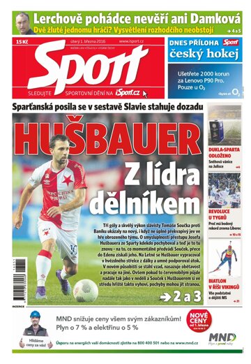 Obálka e-magazínu Sport 1.3.2016