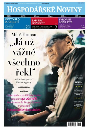 Obálka e-magazínu Hospodářské noviny 237 - 8.12.2016