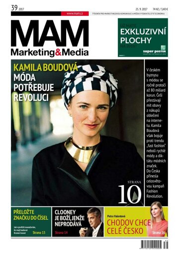 Obálka e-magazínu Marketing & Media 39 - 25.9.2017