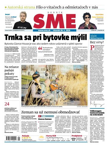 Obálka e-magazínu SME 30.1.2018