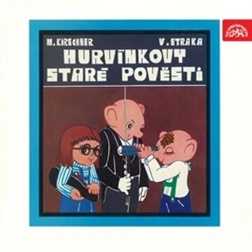Obálka audioknihy Hurvínkovy Staré pověsti (původní LP)