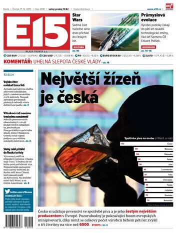Obálka e-magazínu E15 17.12.2015