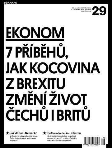 Obálka e-magazínu Ekonom 29 - 21.7.2016