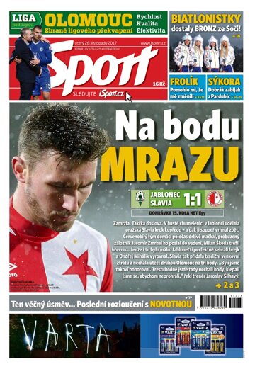 Obálka e-magazínu Sport 28.11.2017