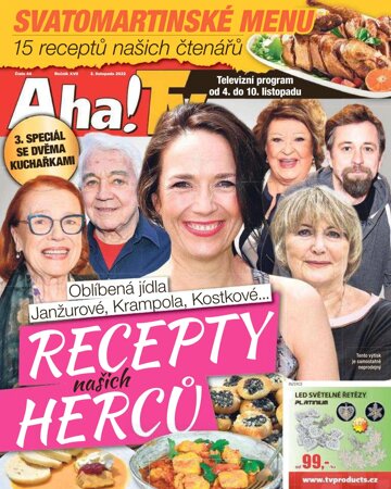 Obálka e-magazínu Příloha AHA! s Tv magazínem - 3.11.2022