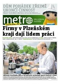 Obálka e-magazínu METRO XXL Plzeň 14.5.2014