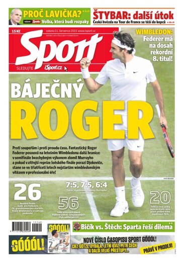 Obálka e-magazínu Sport 11.7.2015
