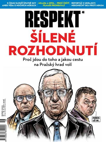 Obálka e-magazínu Respekt 46/2017