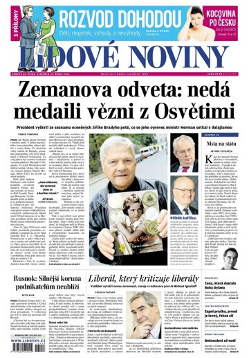 Obálka e-magazínu Lidové noviny 22.10.2016