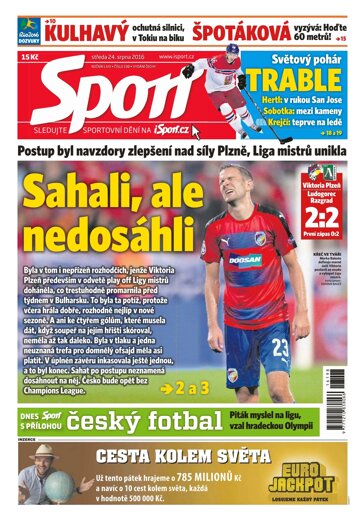 Obálka e-magazínu Sport 24.8.2016