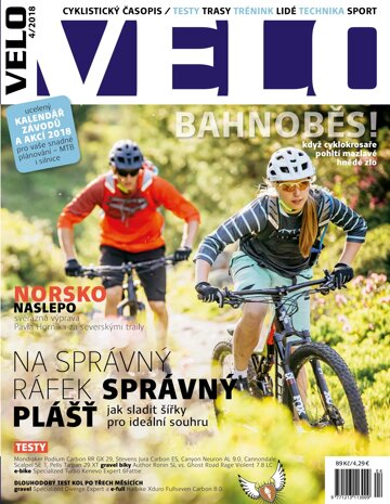 Obálka e-magazínu Velo 4/2018