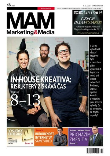 Obálka e-magazínu Marketing & Media 46 - 9.11.2015