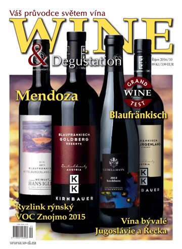 Obálka e-magazínu Wine and Degustation 10/2016