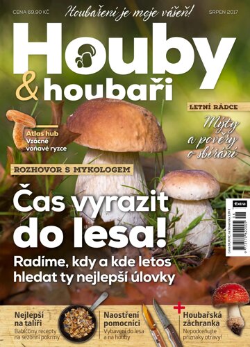 Obálka e-magazínu Houby a houbaři 8/2017