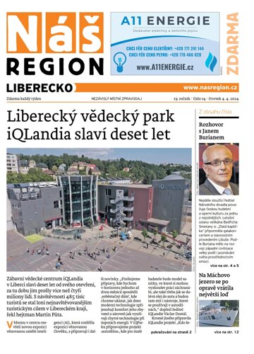 Obálka e-magazínu Náš Region - Liberecko 14/2024