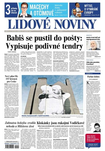 Obálka e-magazínu Lidové noviny 23.5.2015