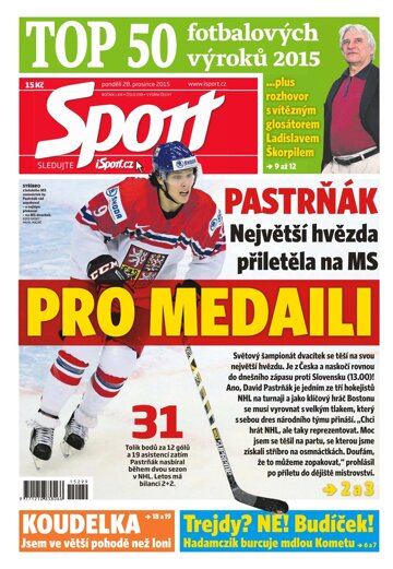 Obálka e-magazínu Sport 28.12.2015