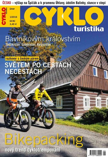 Obálka e-magazínu Cykloturistika 1/2016