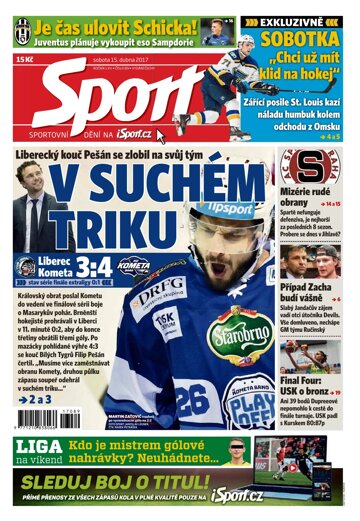 Obálka e-magazínu Sport 15.4.2017