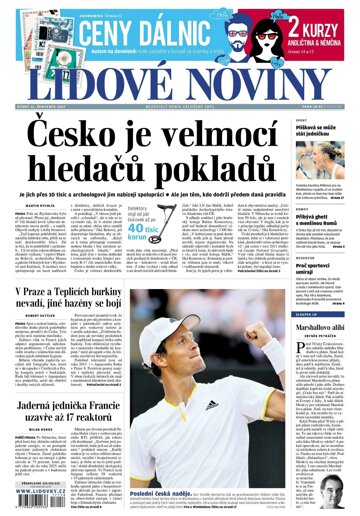 Obálka e-magazínu Lidové noviny 11.7.2017