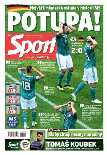 Obálka e-magazínu Sport 28.6.2018