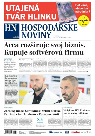 Obálka e-magazínu Hospodárske noviny 19.07.2019