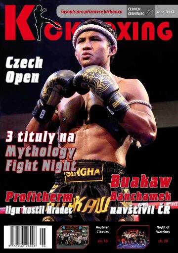 Obálka e-magazínu Kickboxing (červen/červenec 2015)