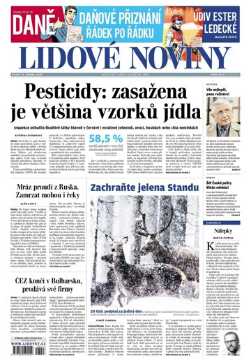 Obálka e-magazínu Lidové noviny 23.2.2018
