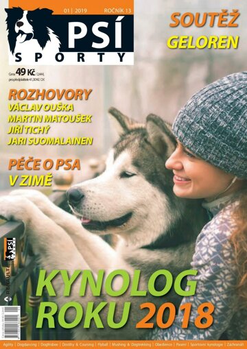 Obálka e-magazínu Psí sporty 1/2019
