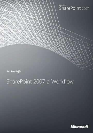 Obálka knihy SharePoint 2007 a workflow
