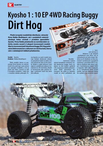 Obálka e-magazínu Kyosho 1:10 EP 4WD Racing Buggy Dirt Hog