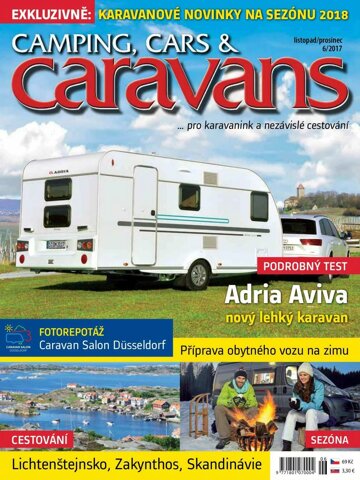 Obálka e-magazínu Camping, Cars & Caravans 6/2017 (listopad/prosinec)