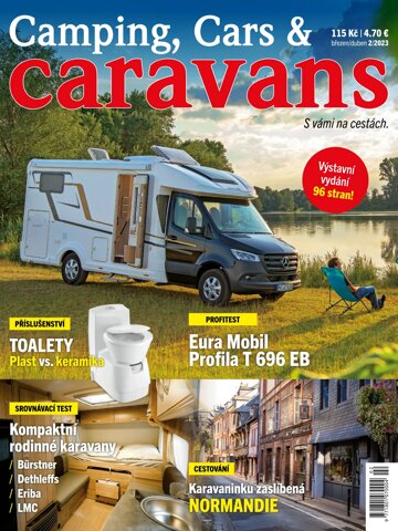 Obálka e-magazínu Camping, Cars & Caravans 2/2023