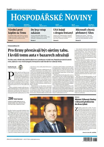 Obálka e-magazínu Hospodářské noviny 035 - 19.2.2024