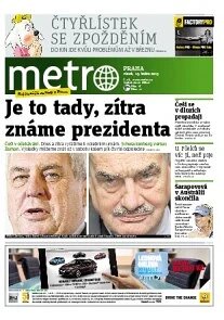 Obálka e-magazínu deník METRO 25.1.2013