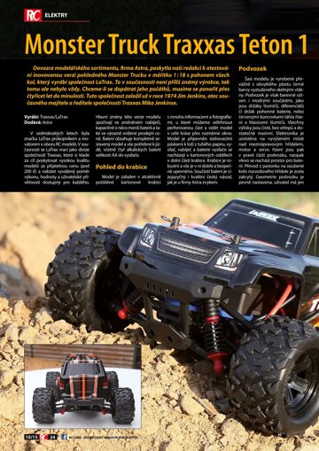 Obálka e-magazínu Monster Truck Traxxas Teton 1
