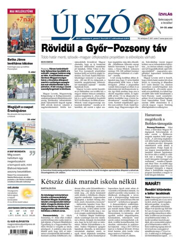 Obálka e-magazínu Új Szó 8.9.2017