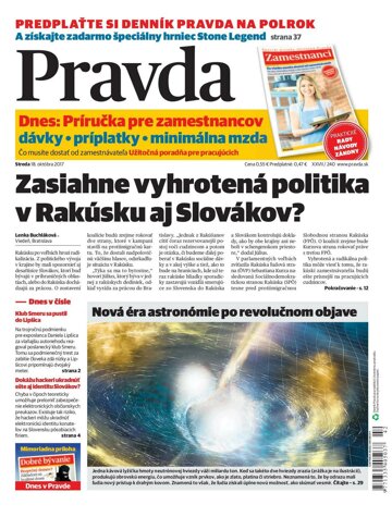 Obálka e-magazínu Pravda 18.10.2017