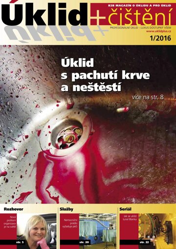 Obálka e-magazínu Úklid plus čištění 1/2016